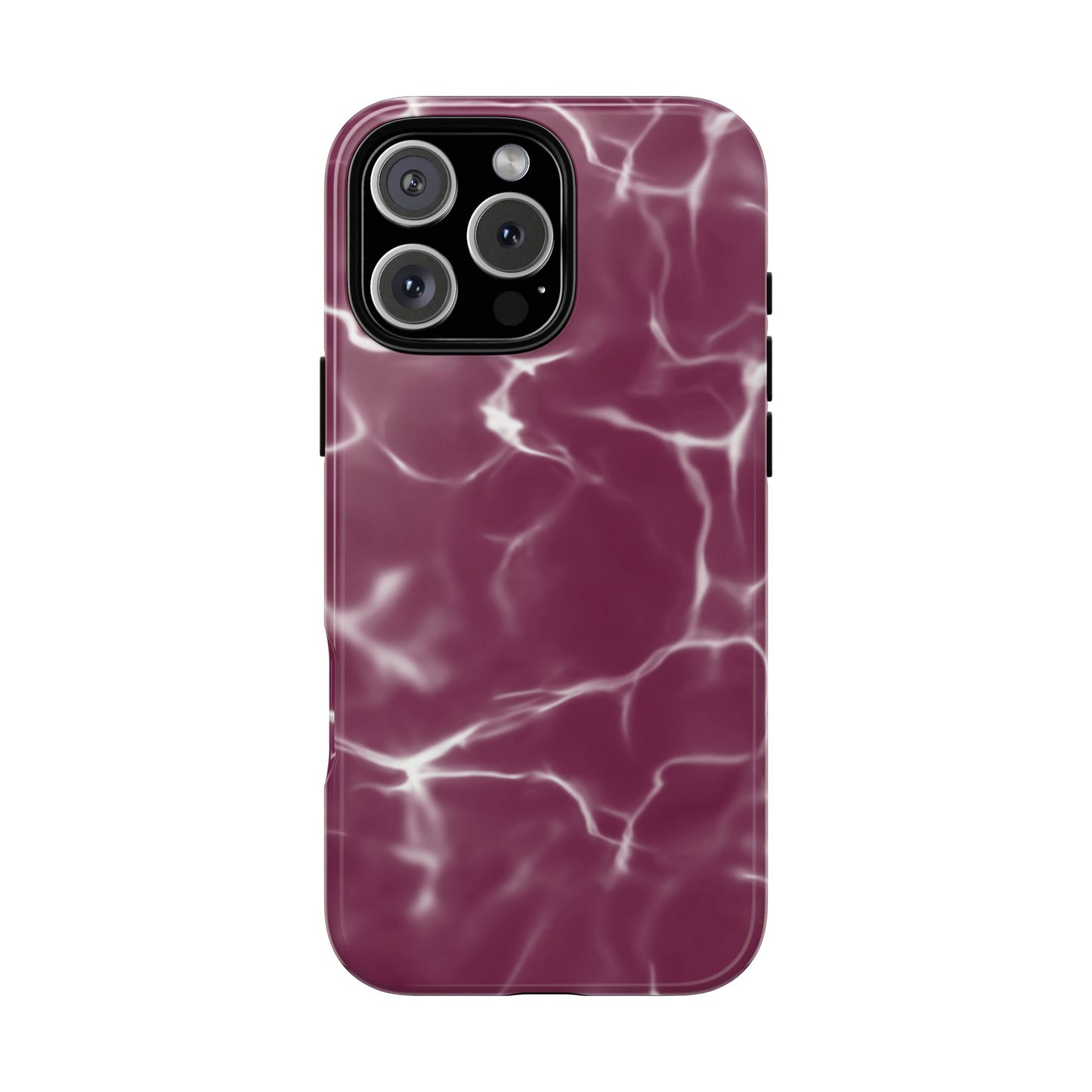 Marble Print Phone Case Maroon