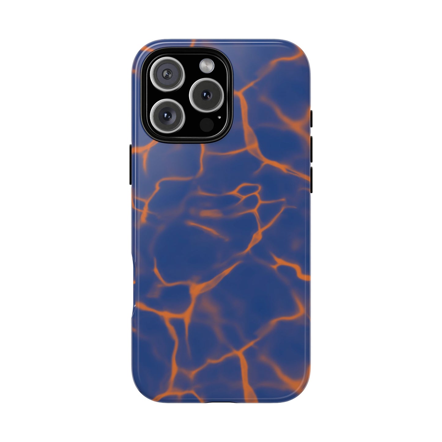 Marble Phone Case Blue Orange