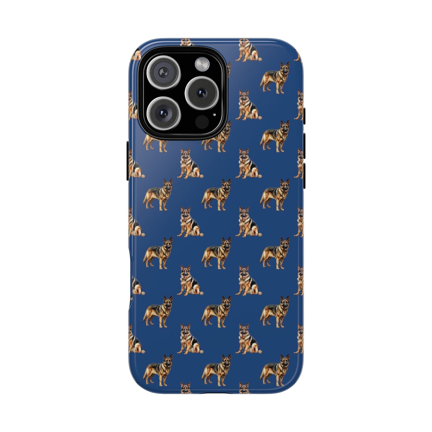 German Shepherd Phone Case Blue