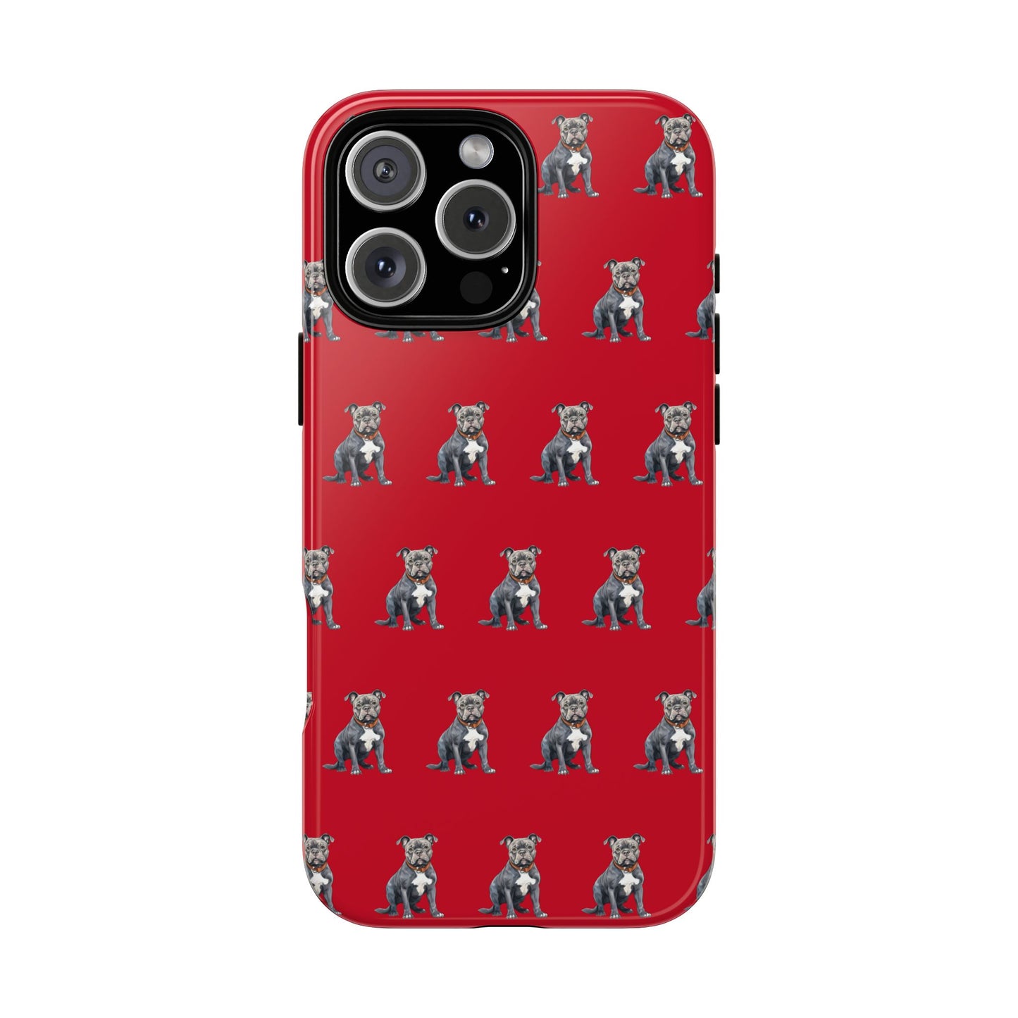 Pitbull Phone Case Red