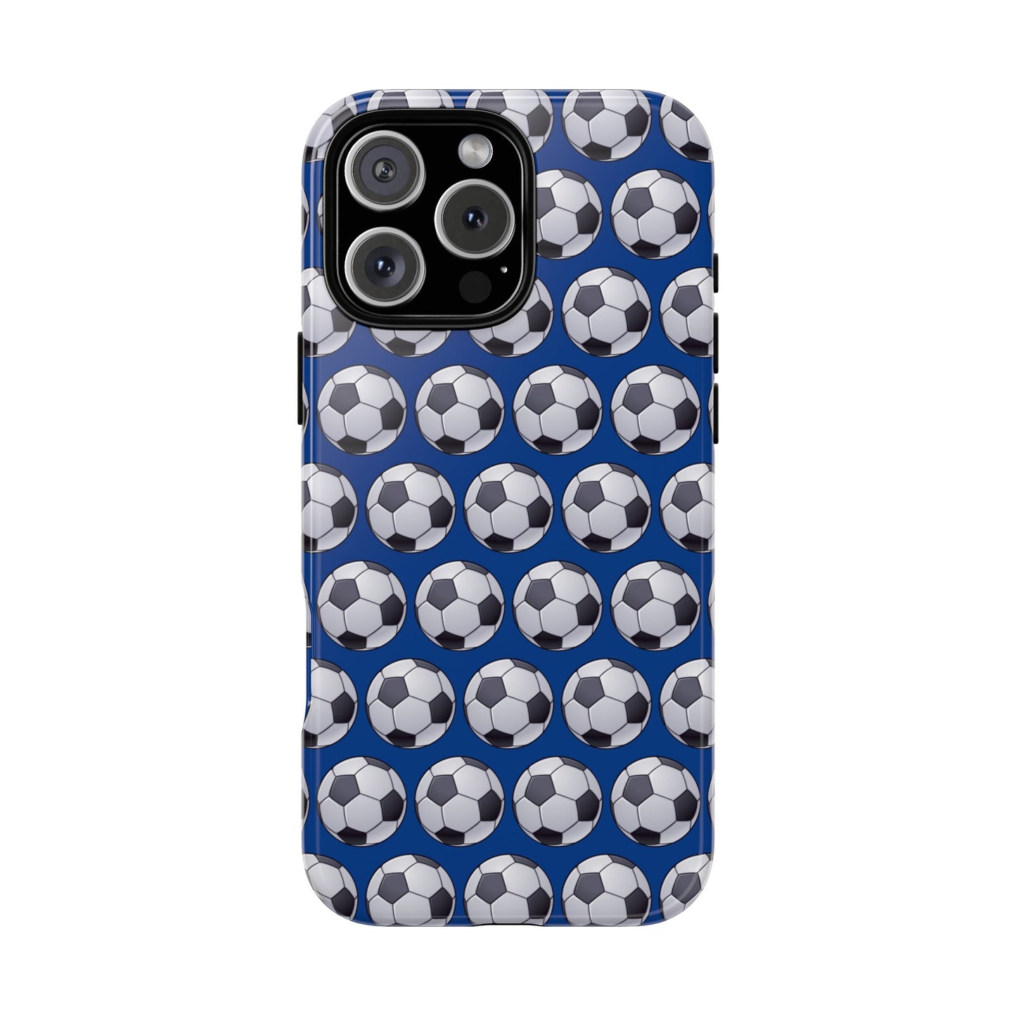 Soccer Ball Phone Case Blue