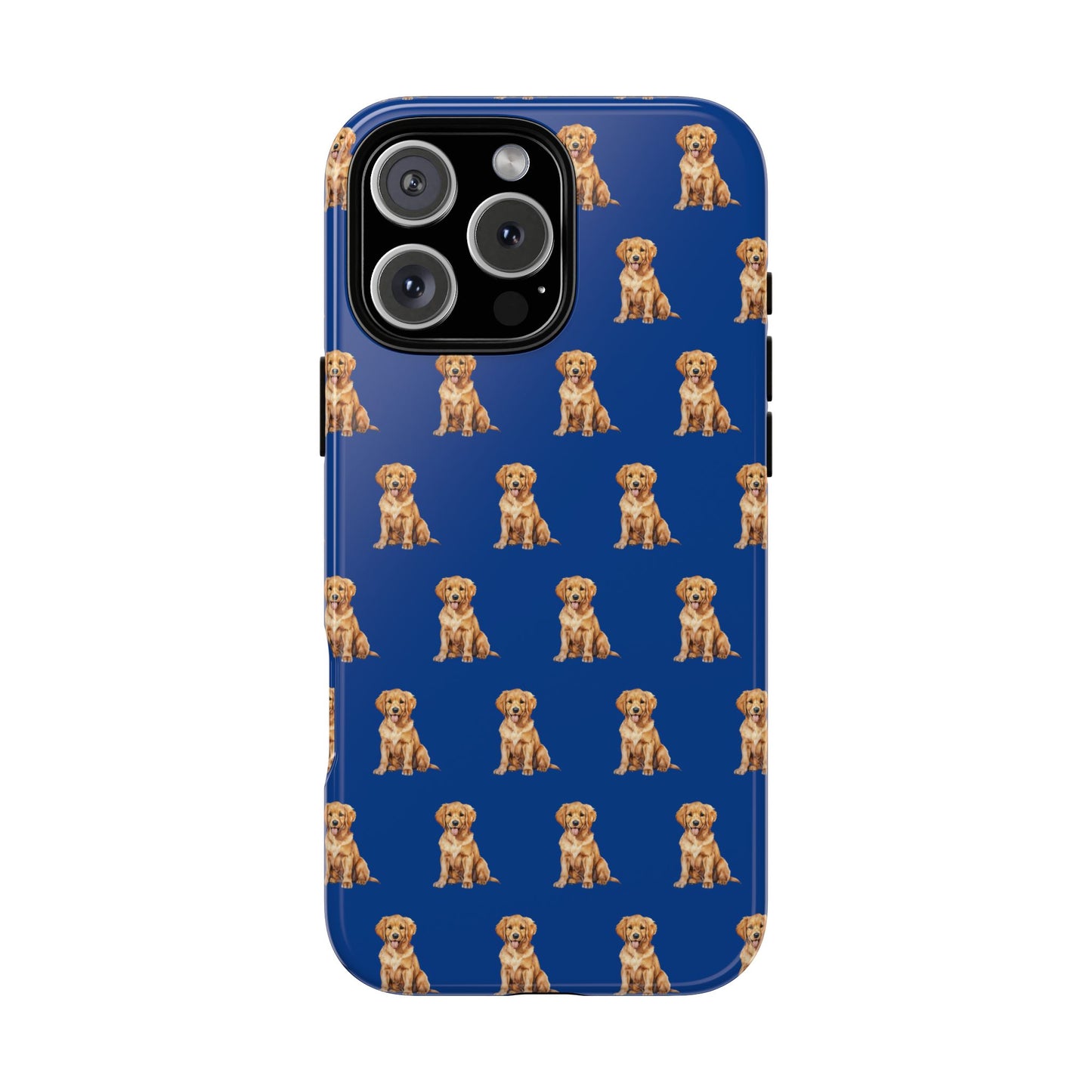 Golden Retriever Phone Case Blue