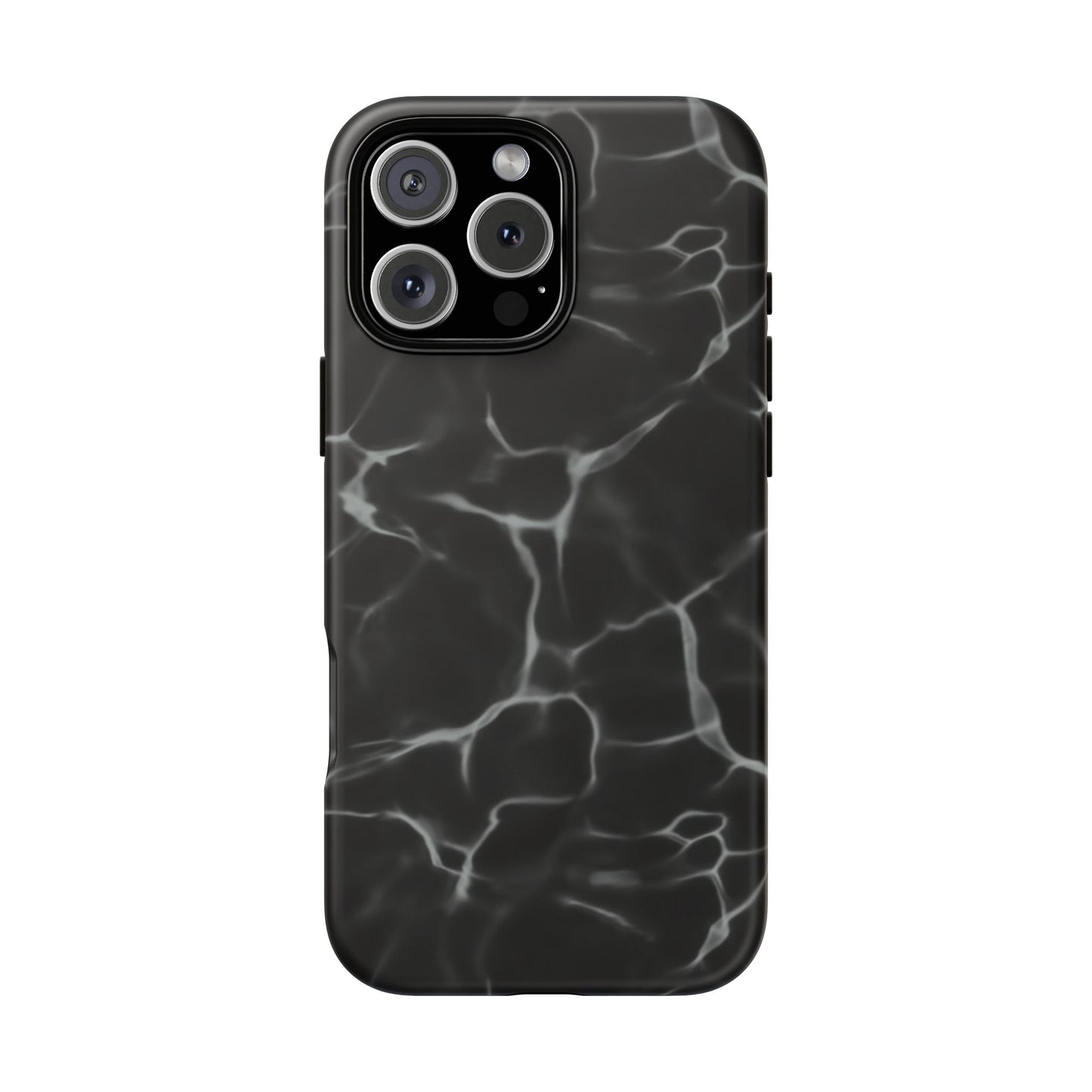 Marble Phone Case Black White