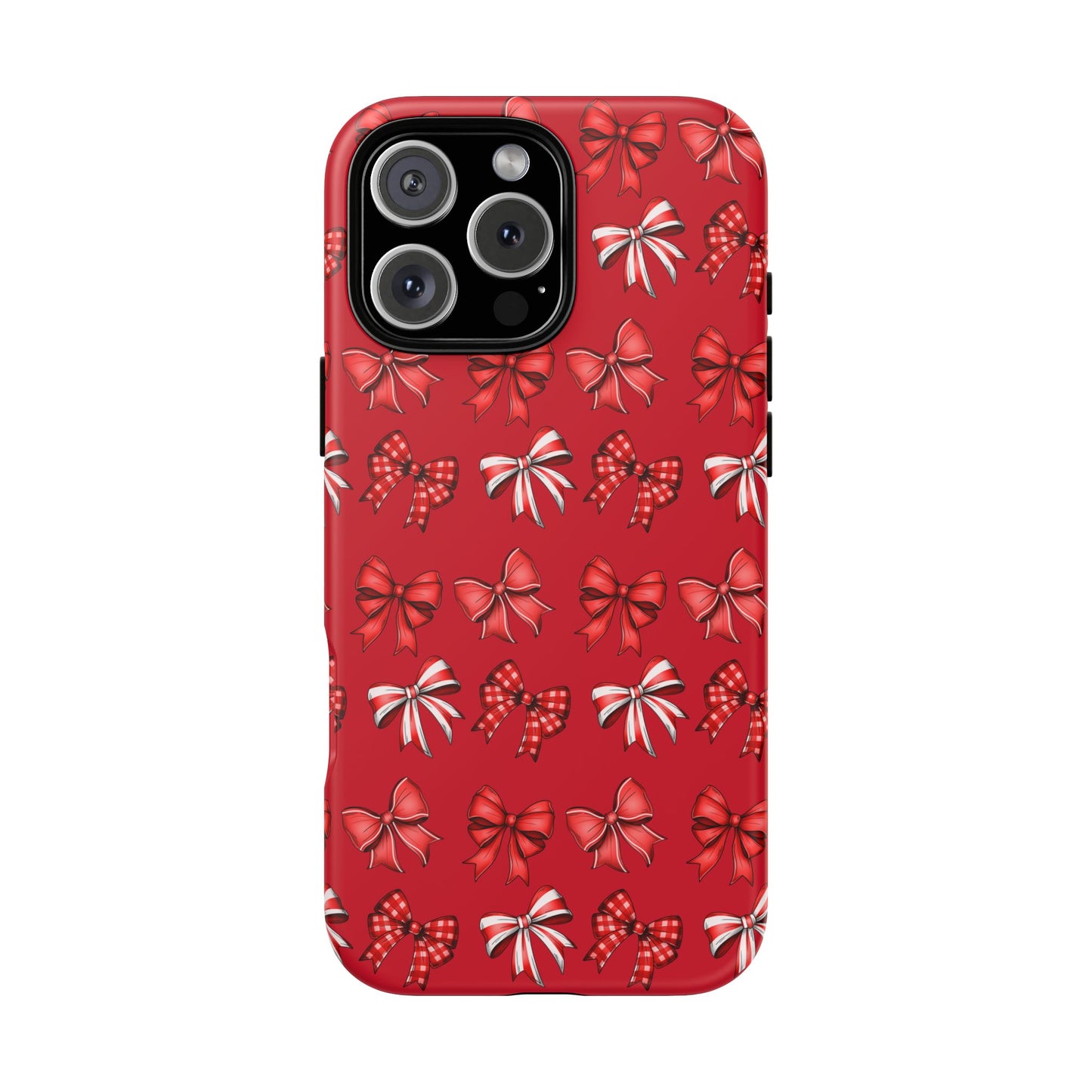 Christmas Bow Phone Case Red