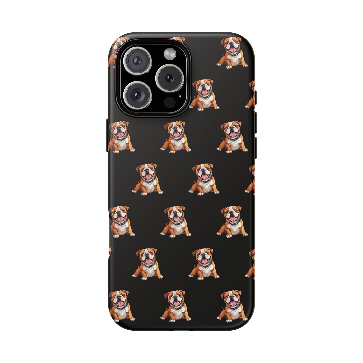 Bulldog Phone Case Black