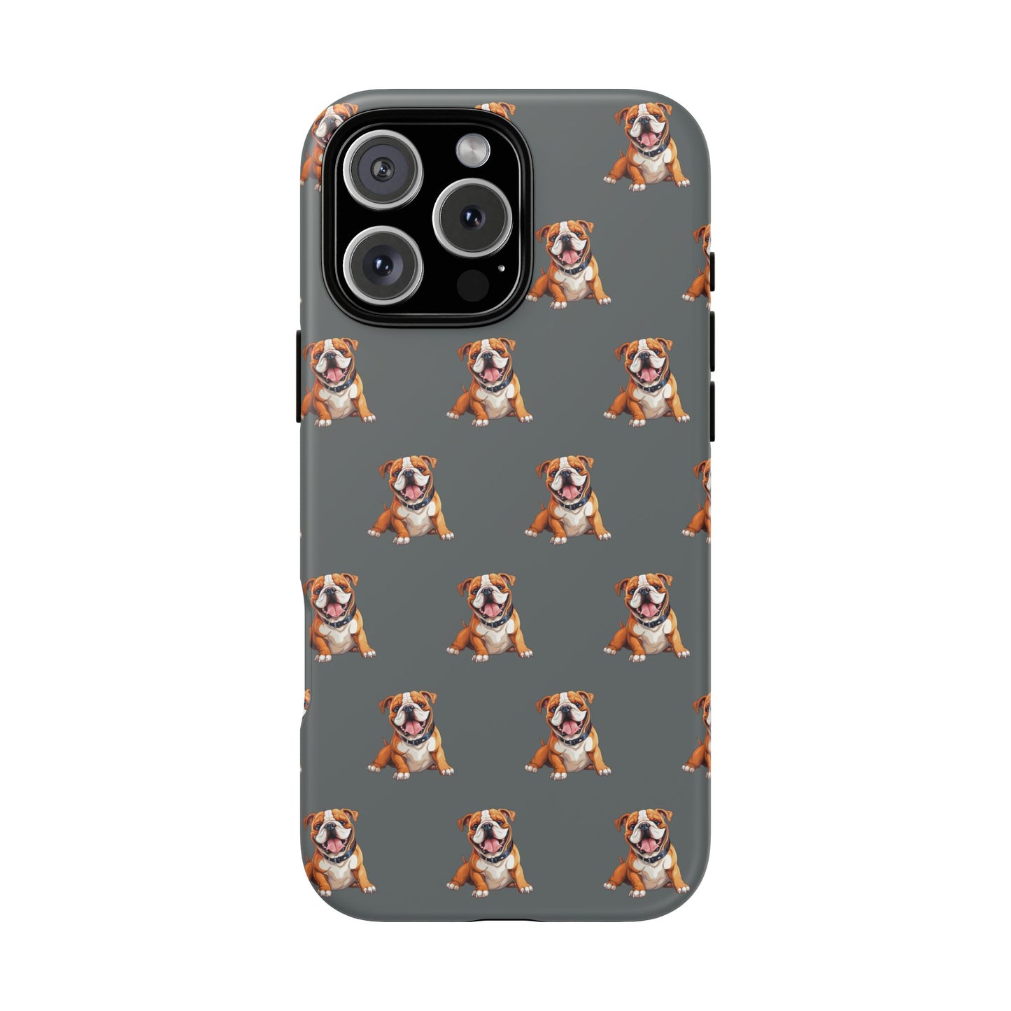 Bulldog Phone Case Gray