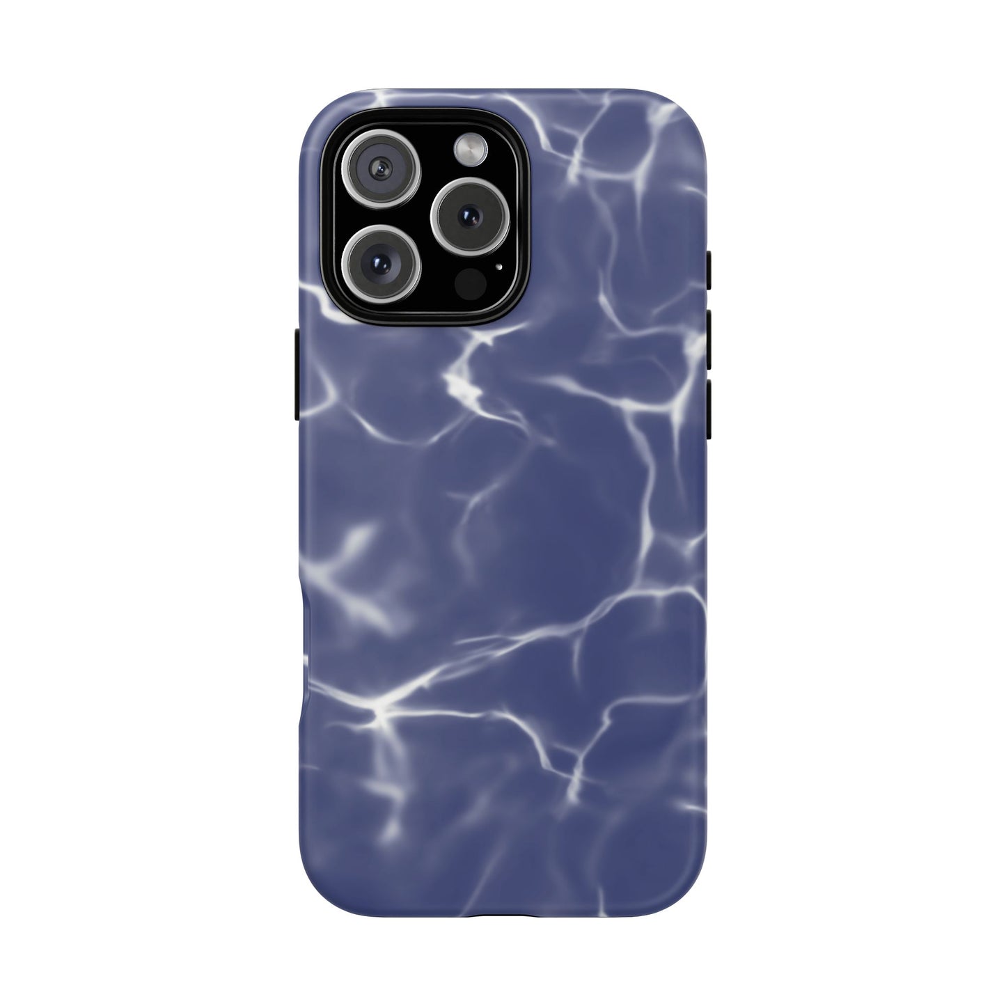 Marble Print Phone Case Dark Blue