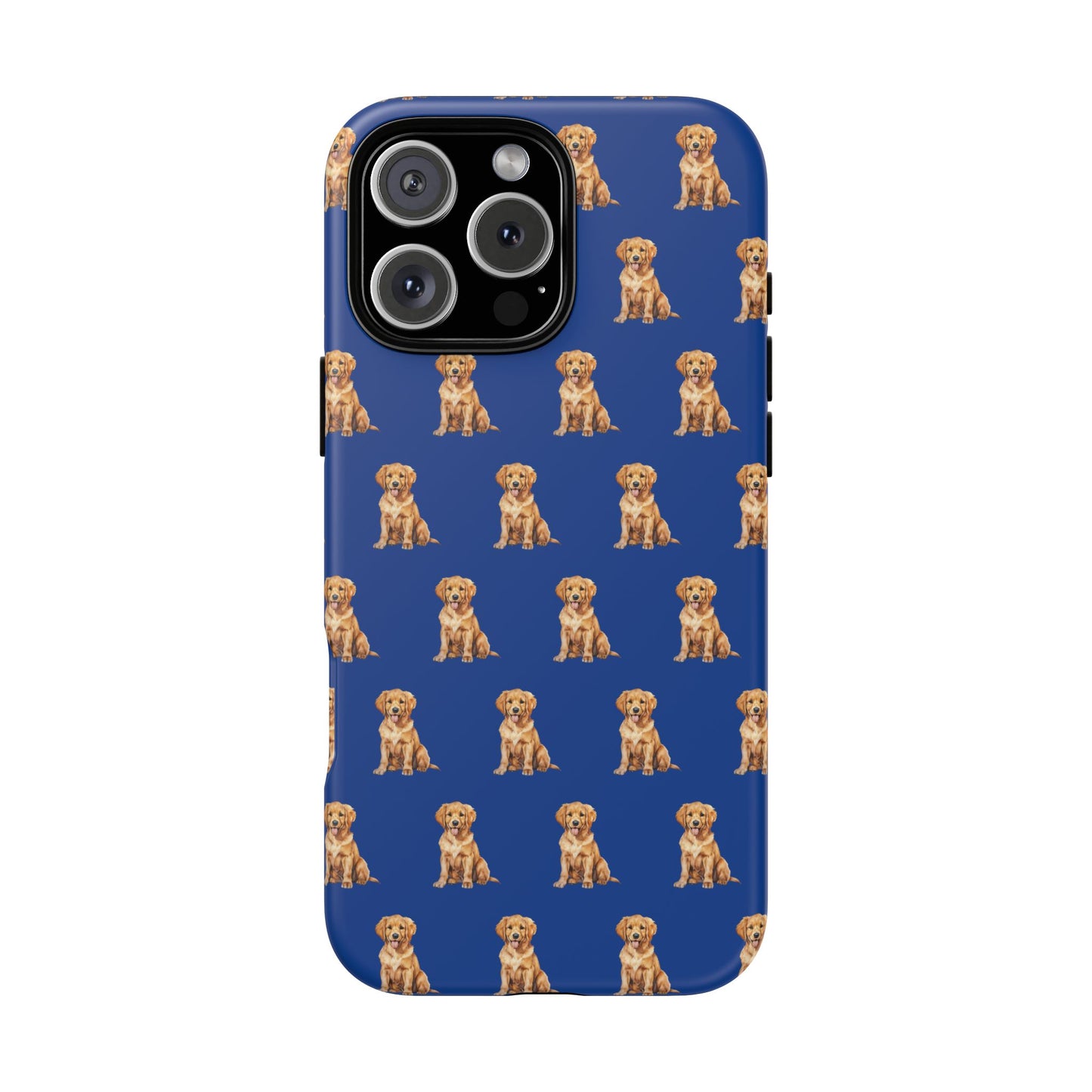 Golden Retriever Phone Case Blue