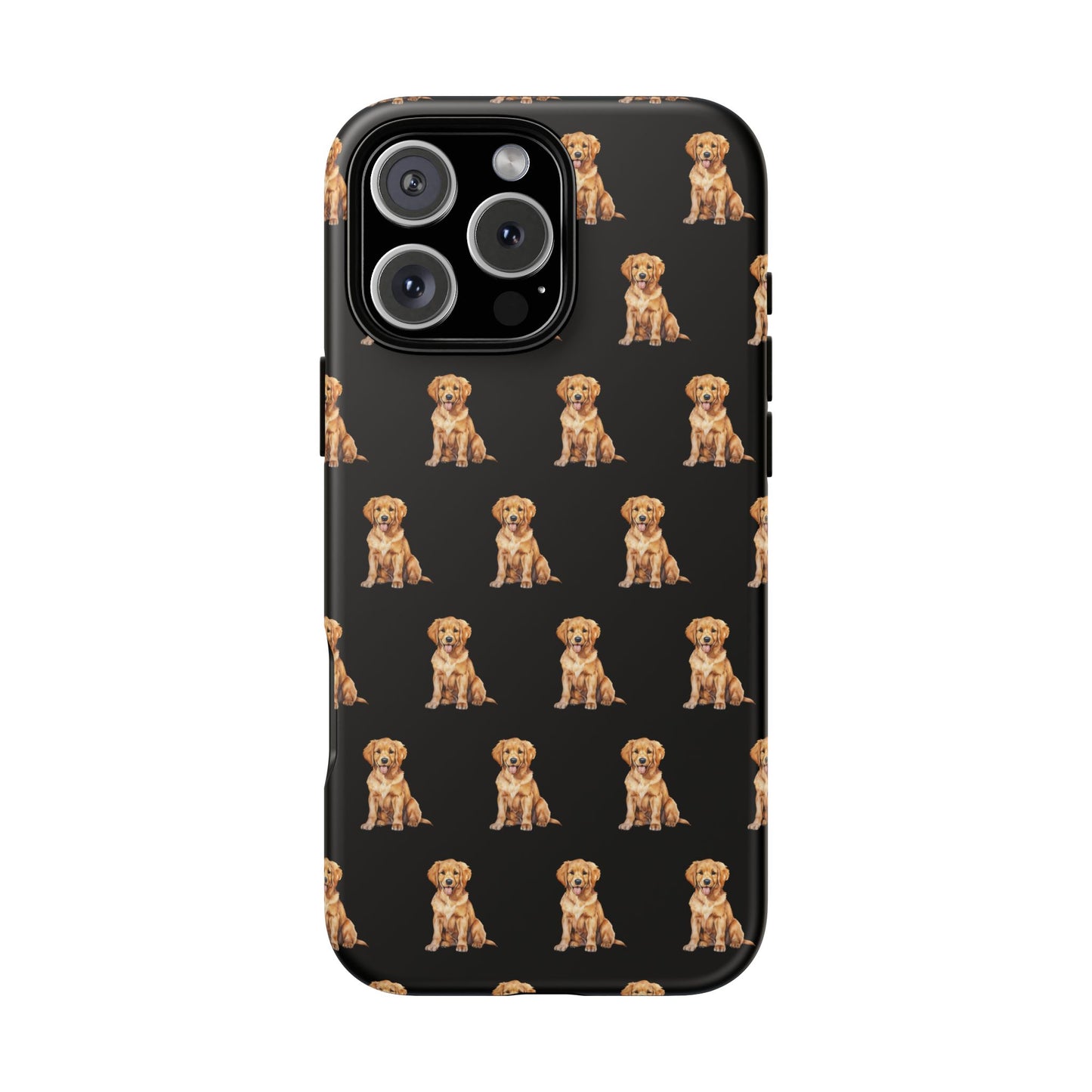 Golden Retriever Phone Case Black