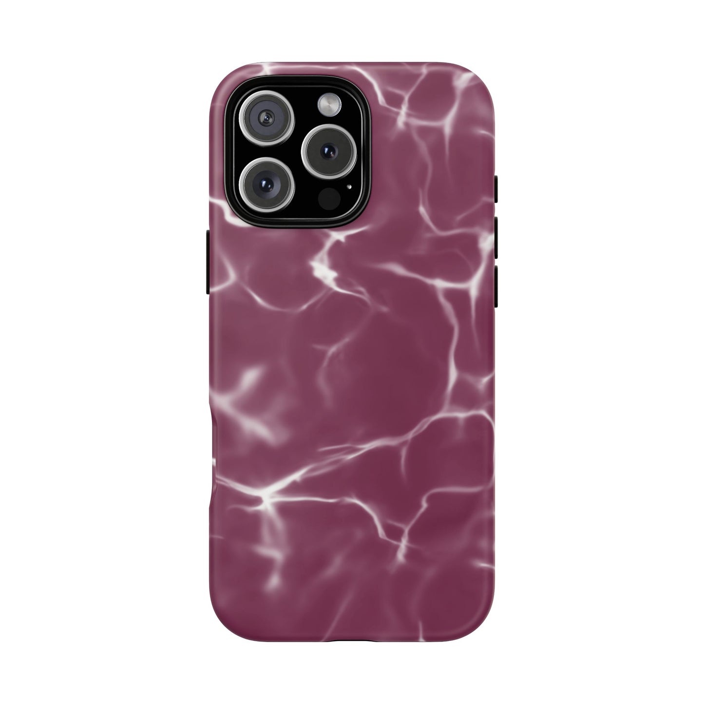 Marble Print Phone Case Maroon