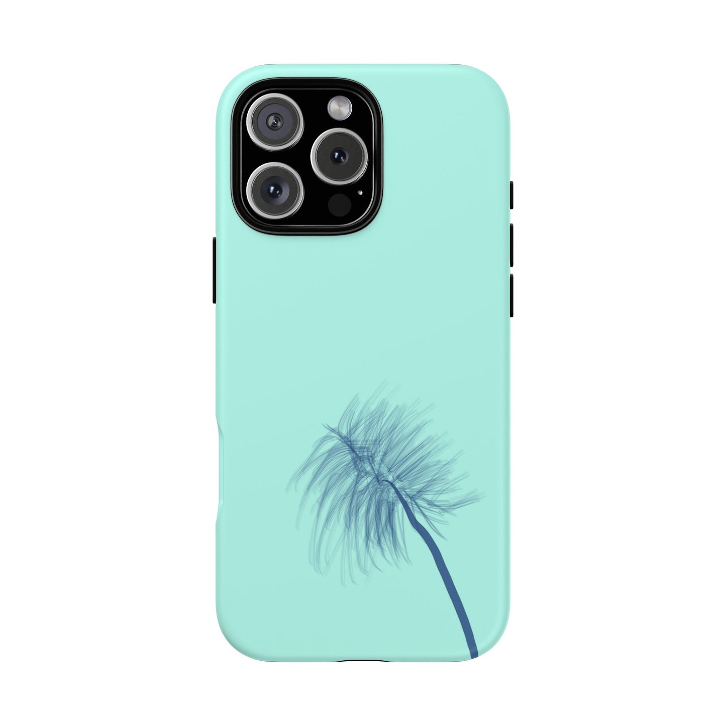 Dandelion Blowball Phone Case Aqua