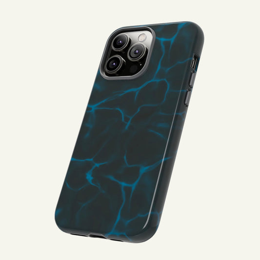 Marble Phone Case Black Teal