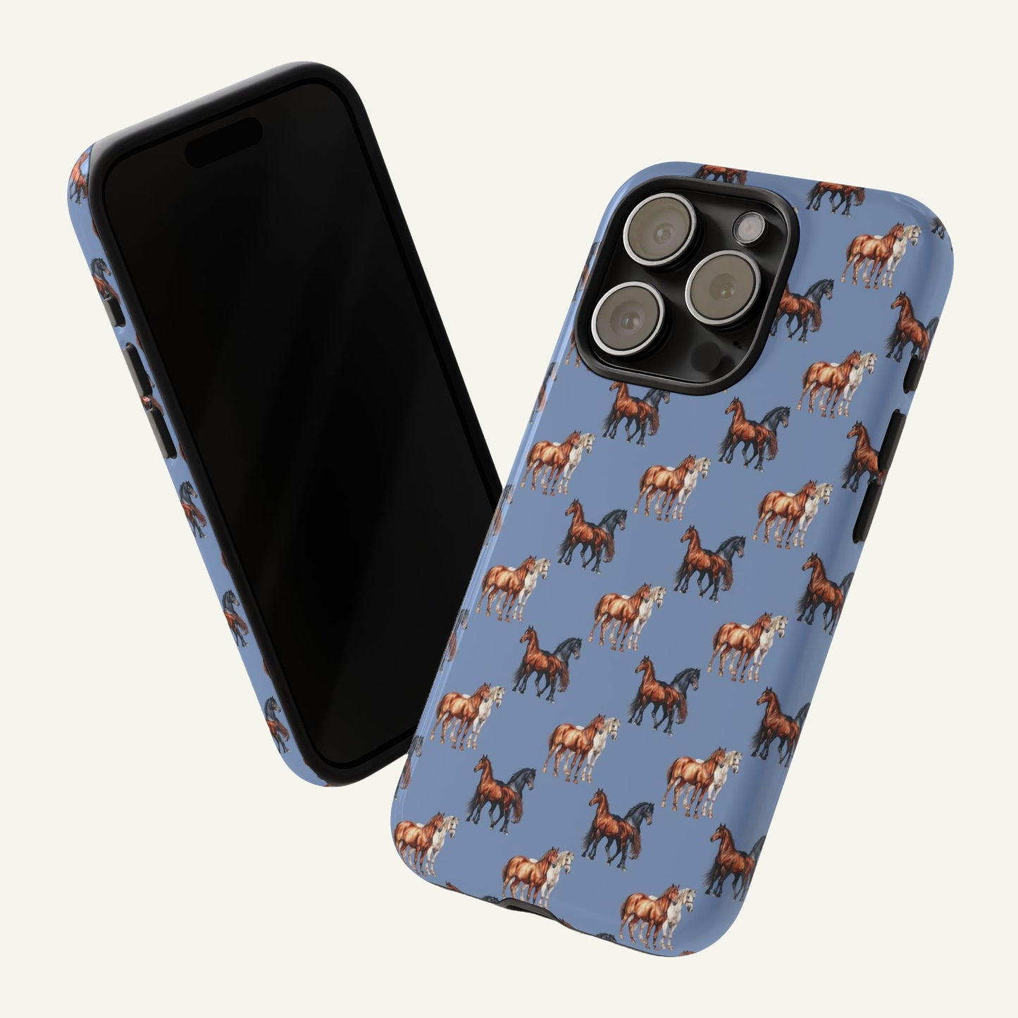 Horse Phone Case Blue