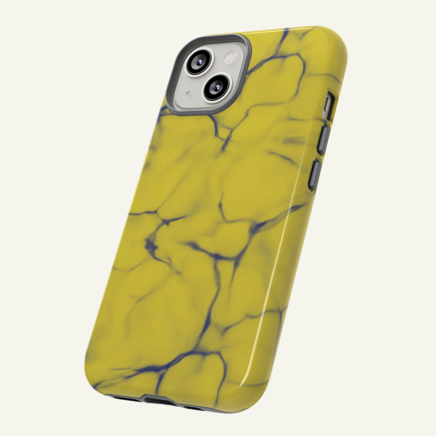 Marble Phone Case Yellow