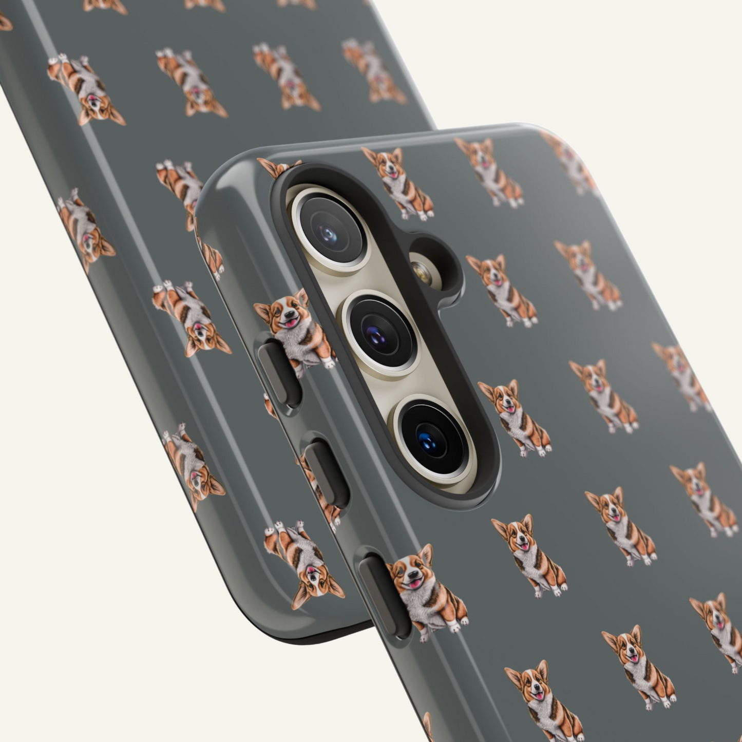 Corgi Phone Case Gray