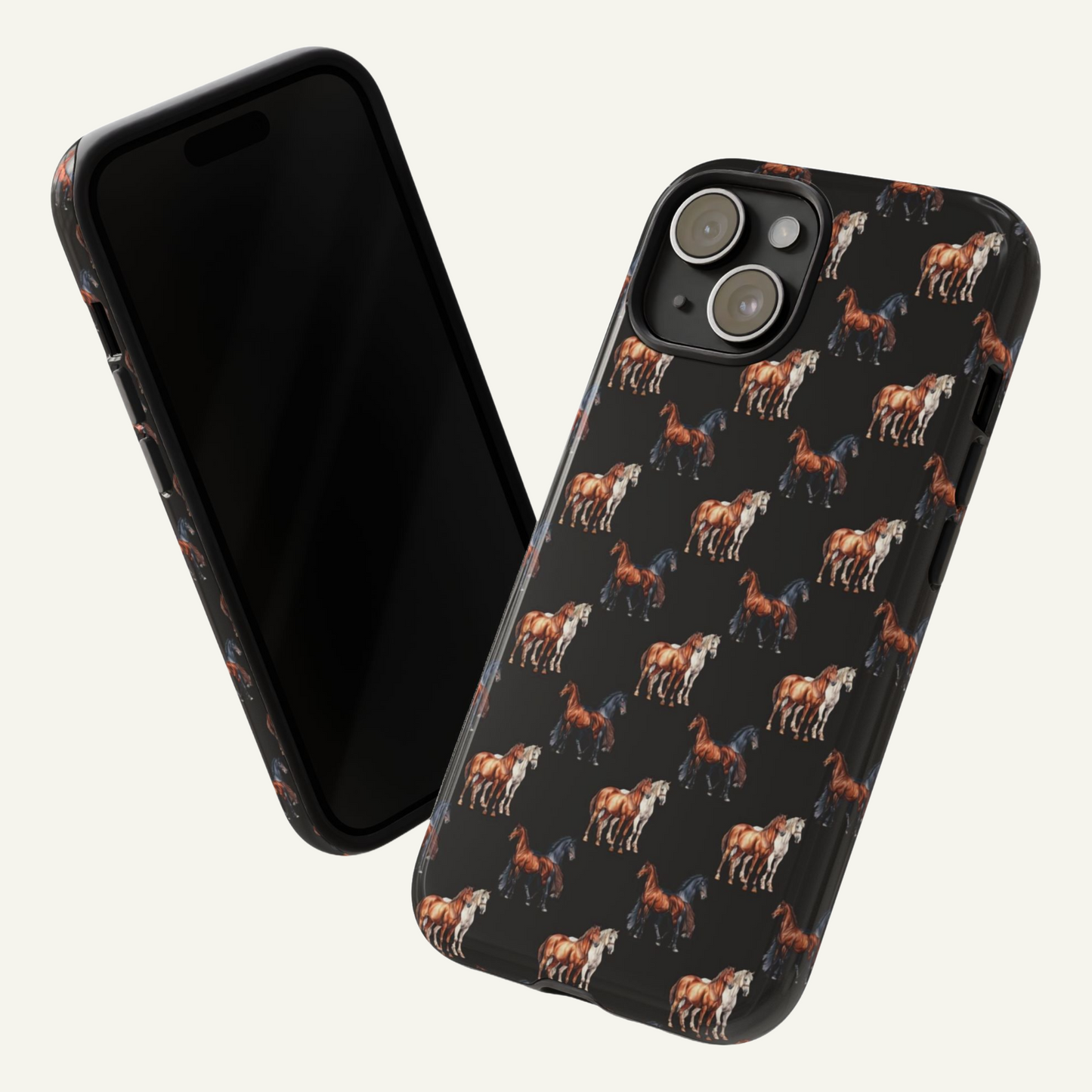 Horse Phone Case Black