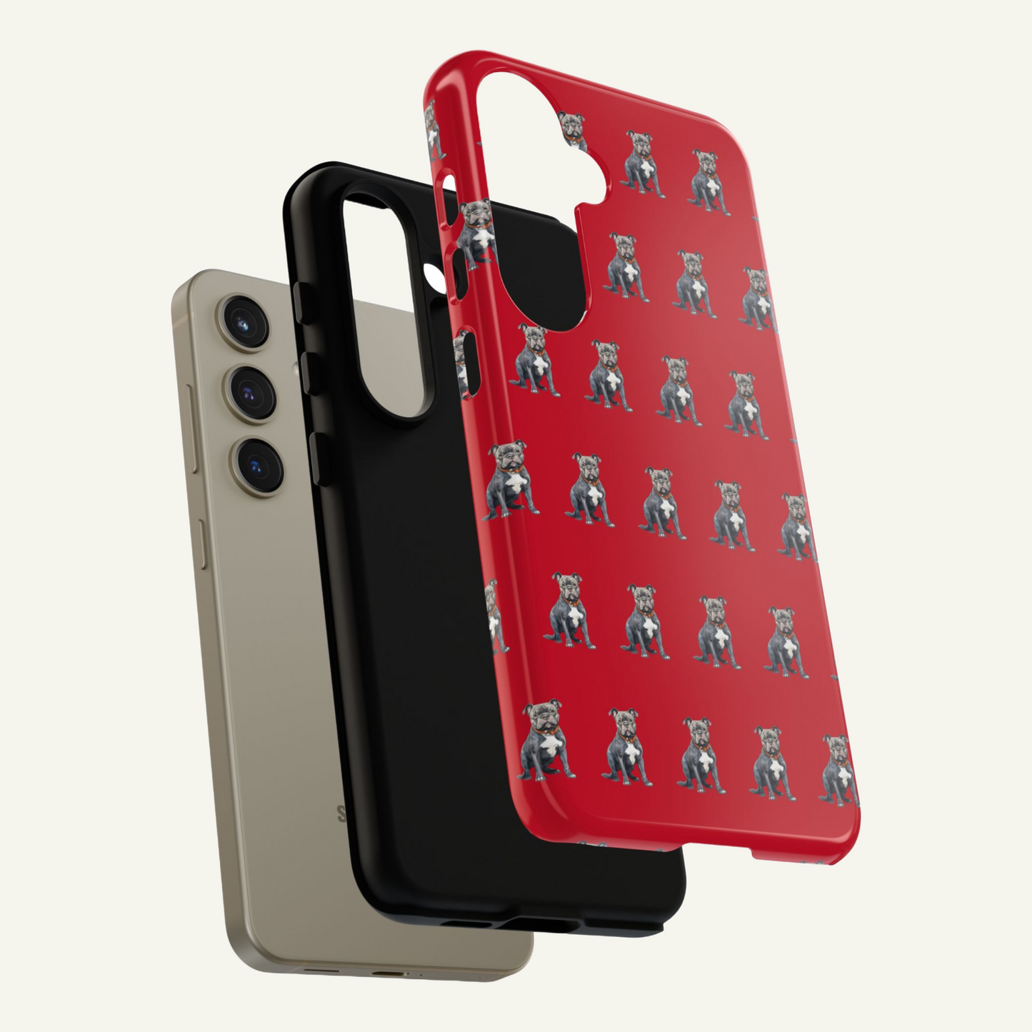 Pitbull Phone Case Red