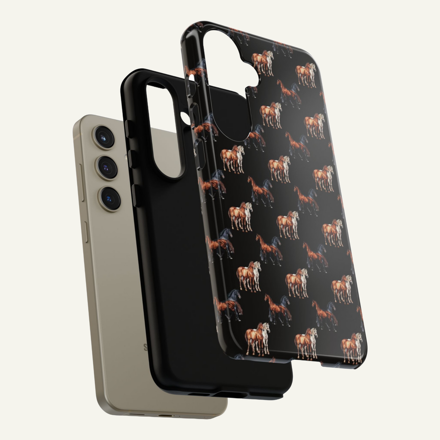 Horse Phone Case Black