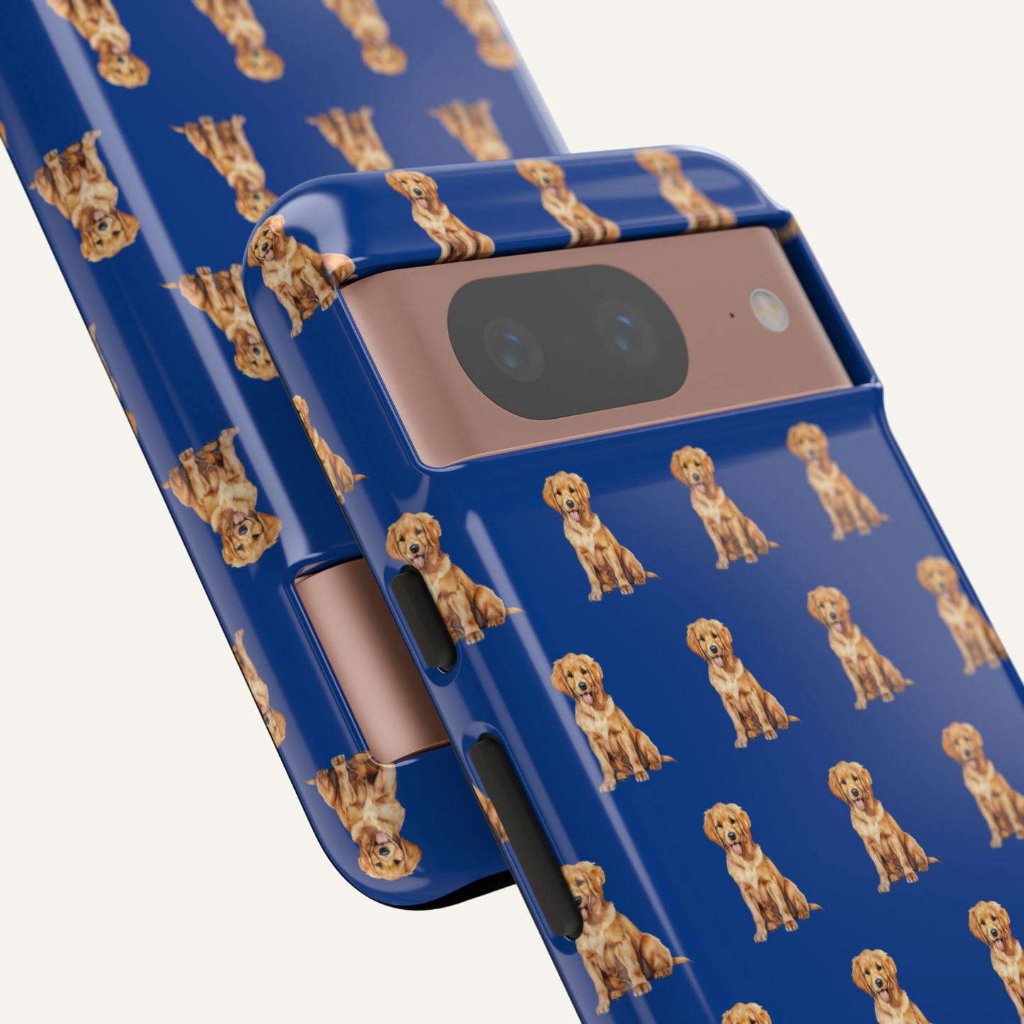 Golden Retriever Phone Case Blue