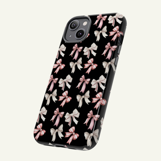 Bow Phone Case in Black