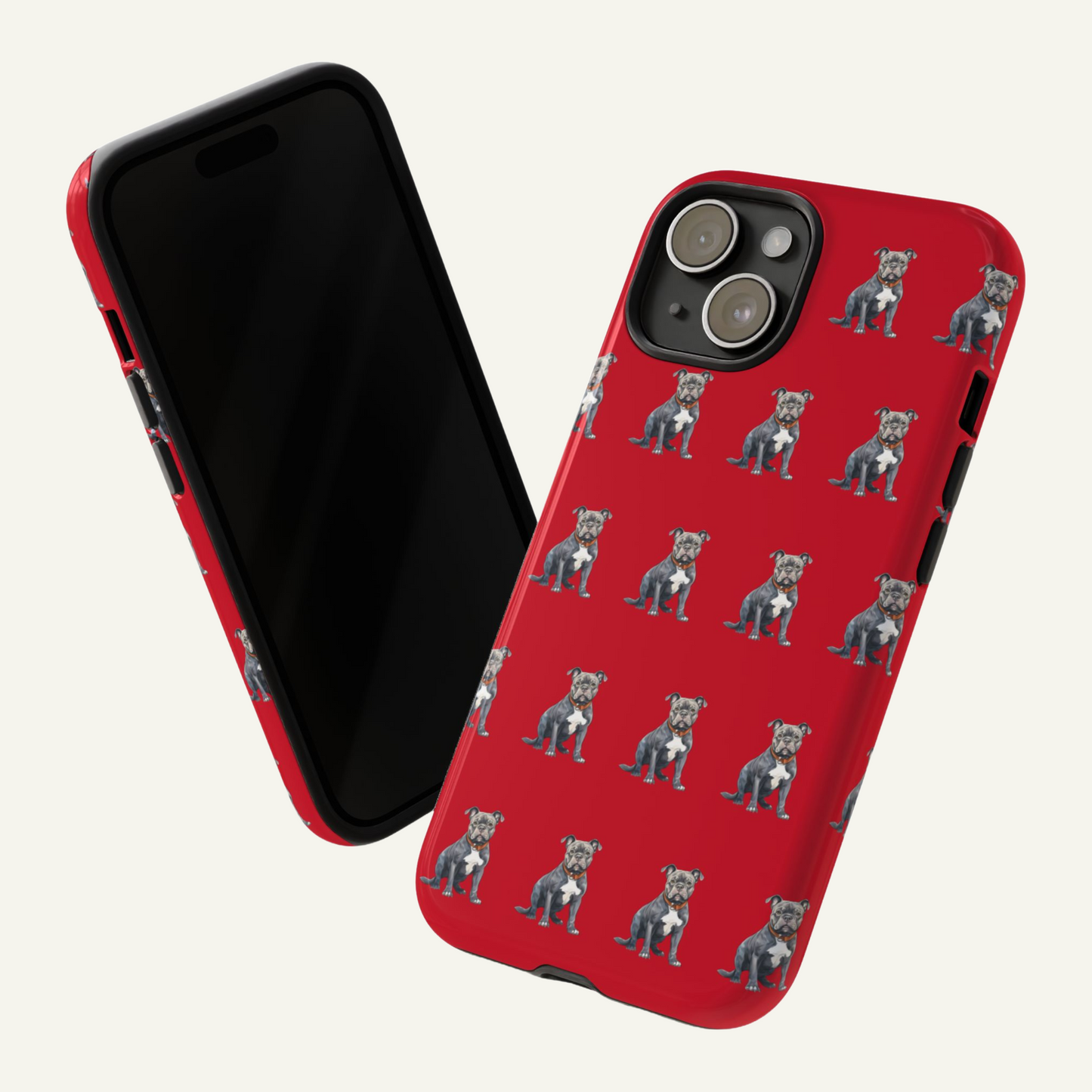 Pitbull Phone Case Red