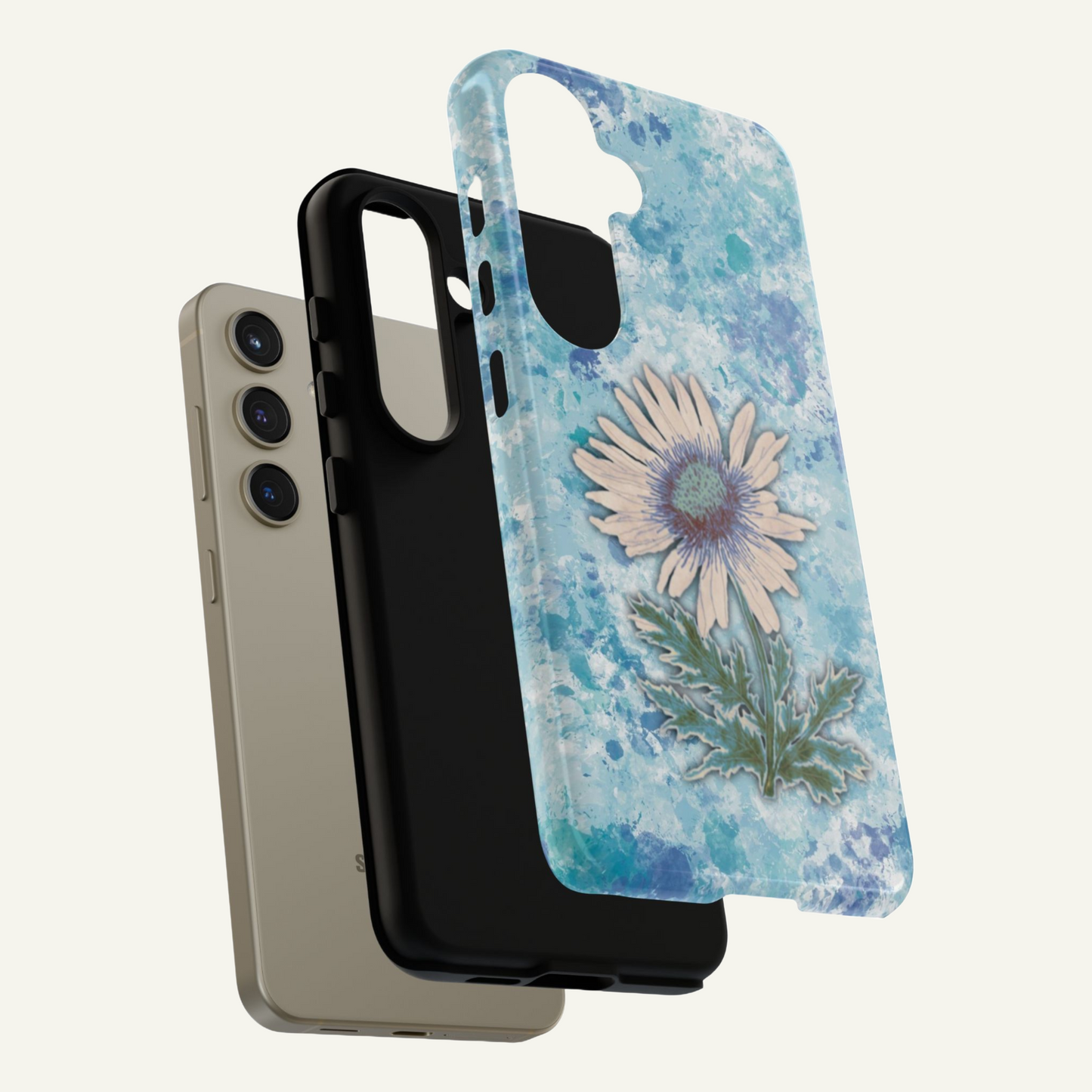 Daisy Phone Case Blue