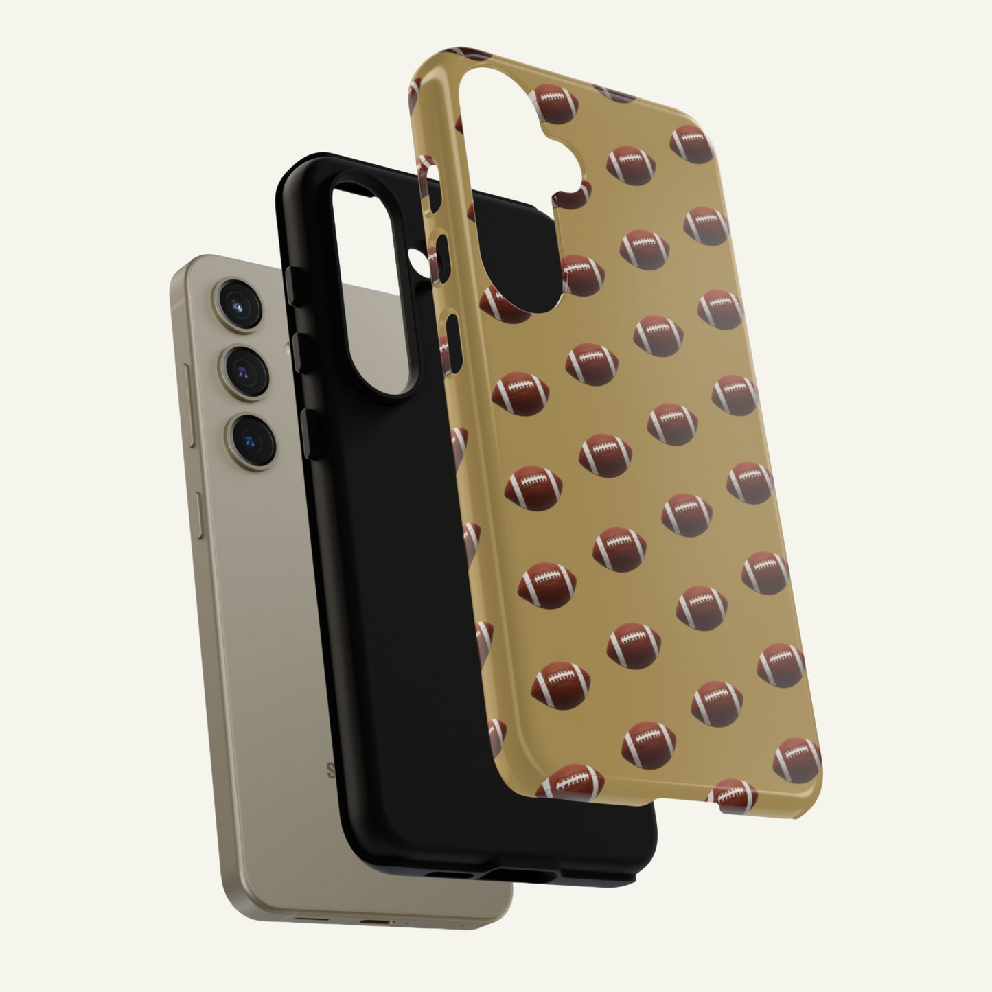 Football Phone Case Gold