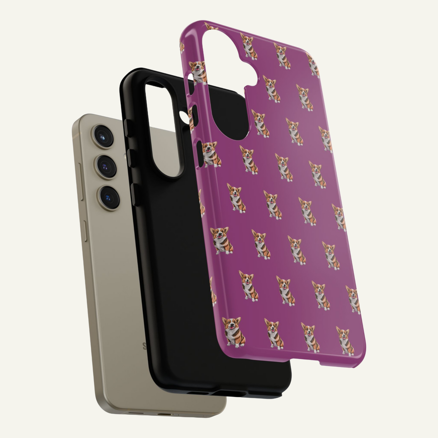 Corgi Phone Case Pink