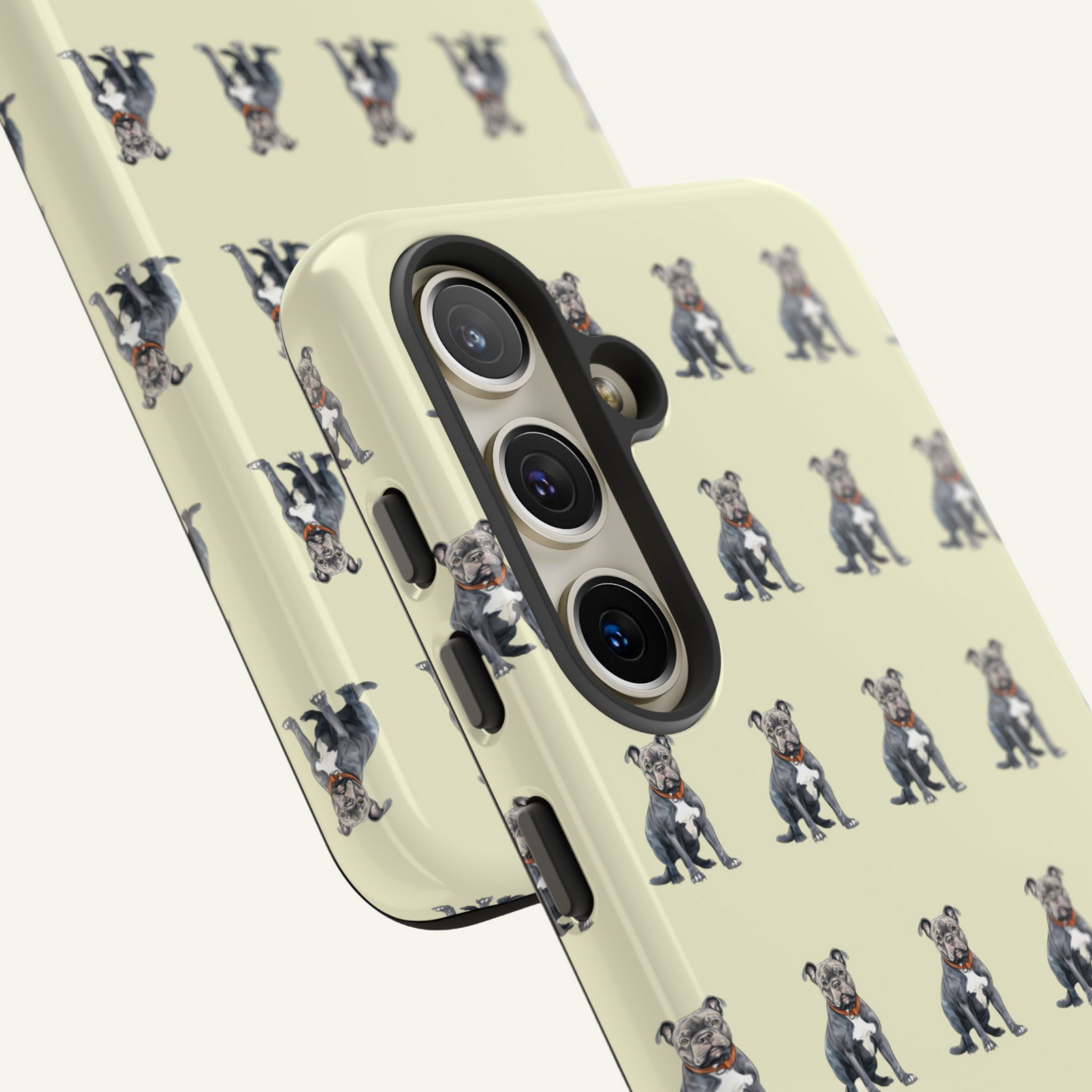 Pitbull Phone Case Cream