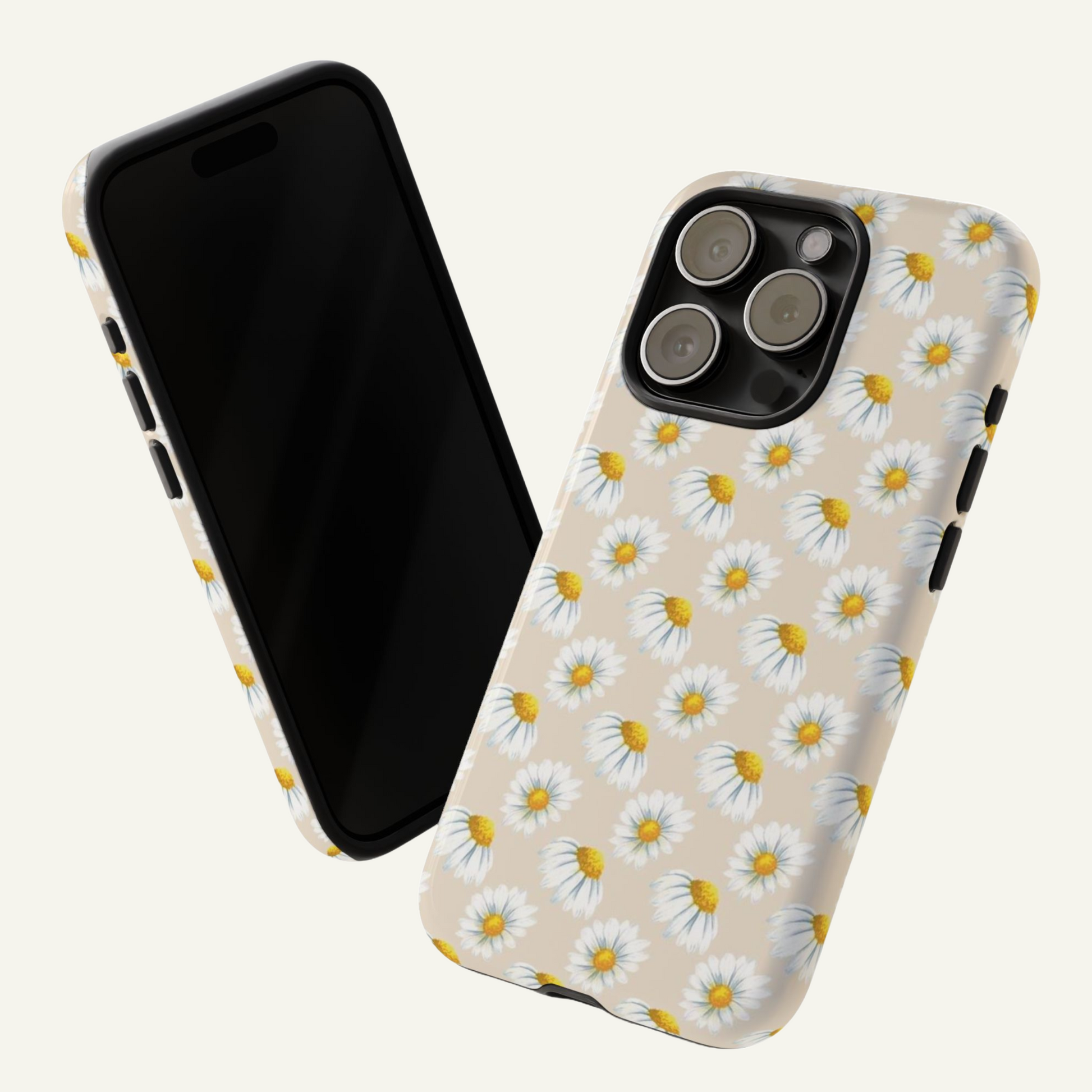 Beige Daisy Phone Case