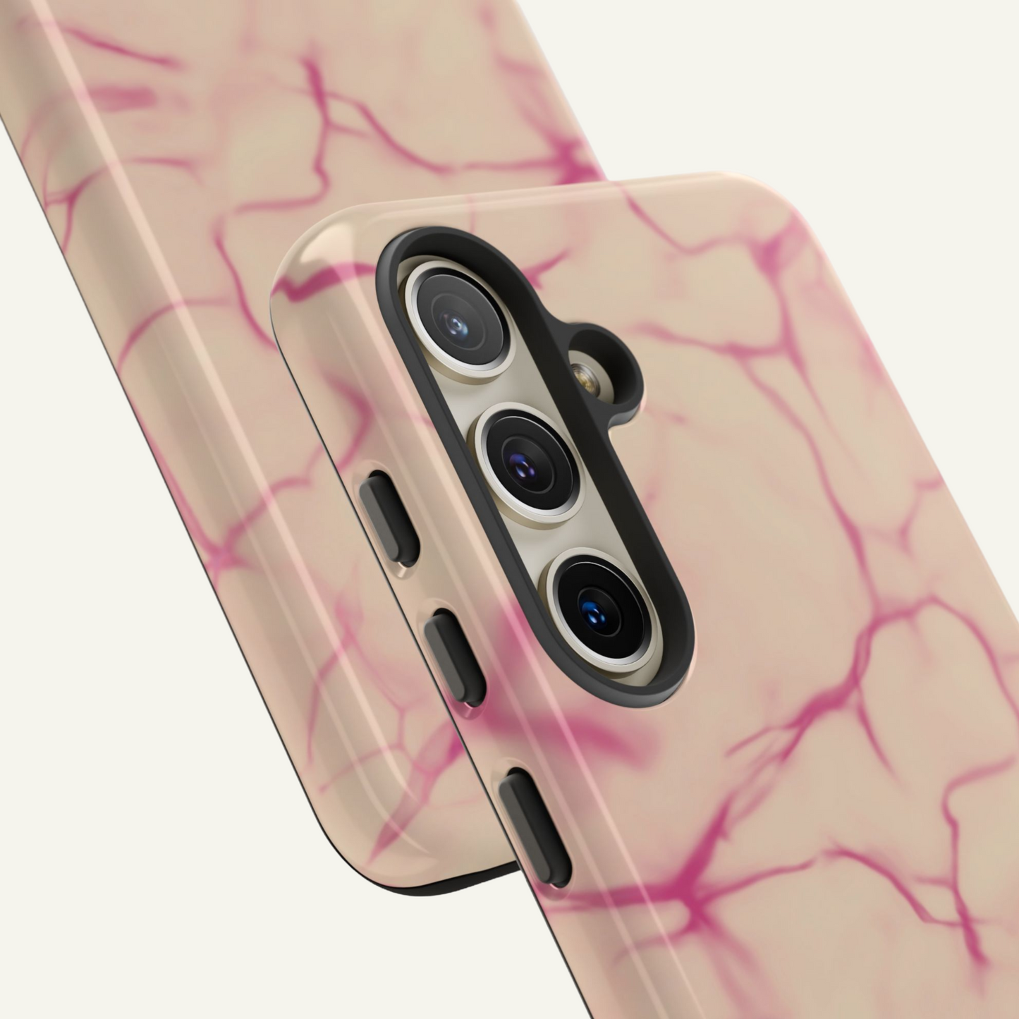 Marble Phone Case Cream Pink