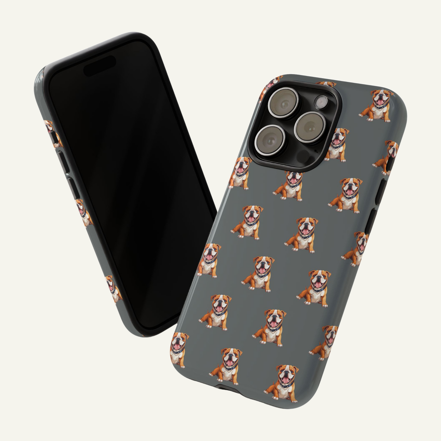 Bulldog Phone Case Gray