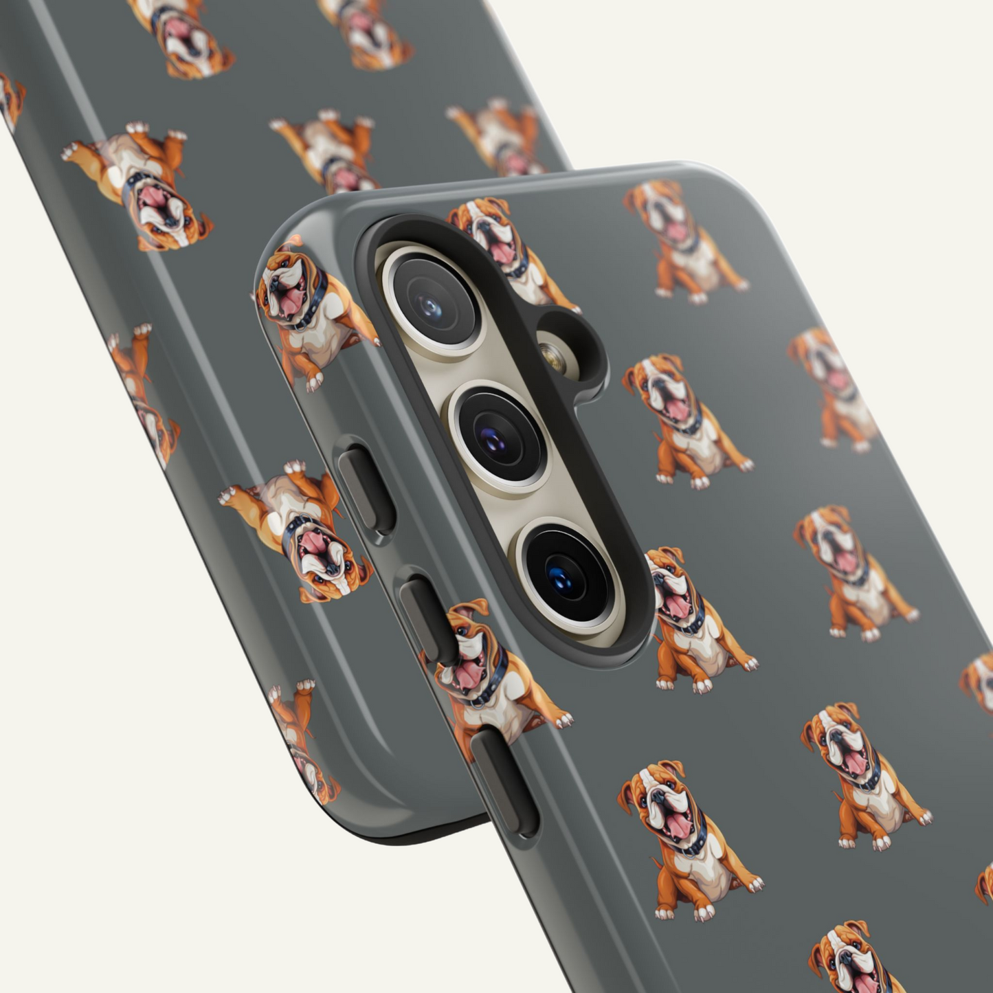 Bulldog Phone Case Gray