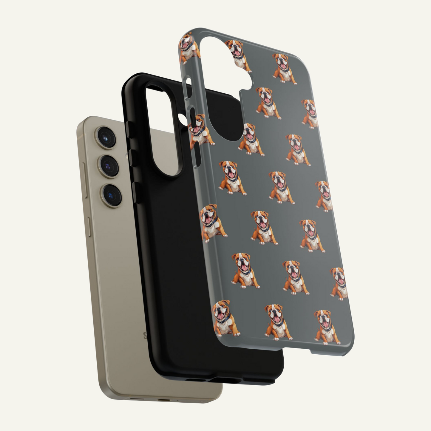 Bulldog Phone Case Gray