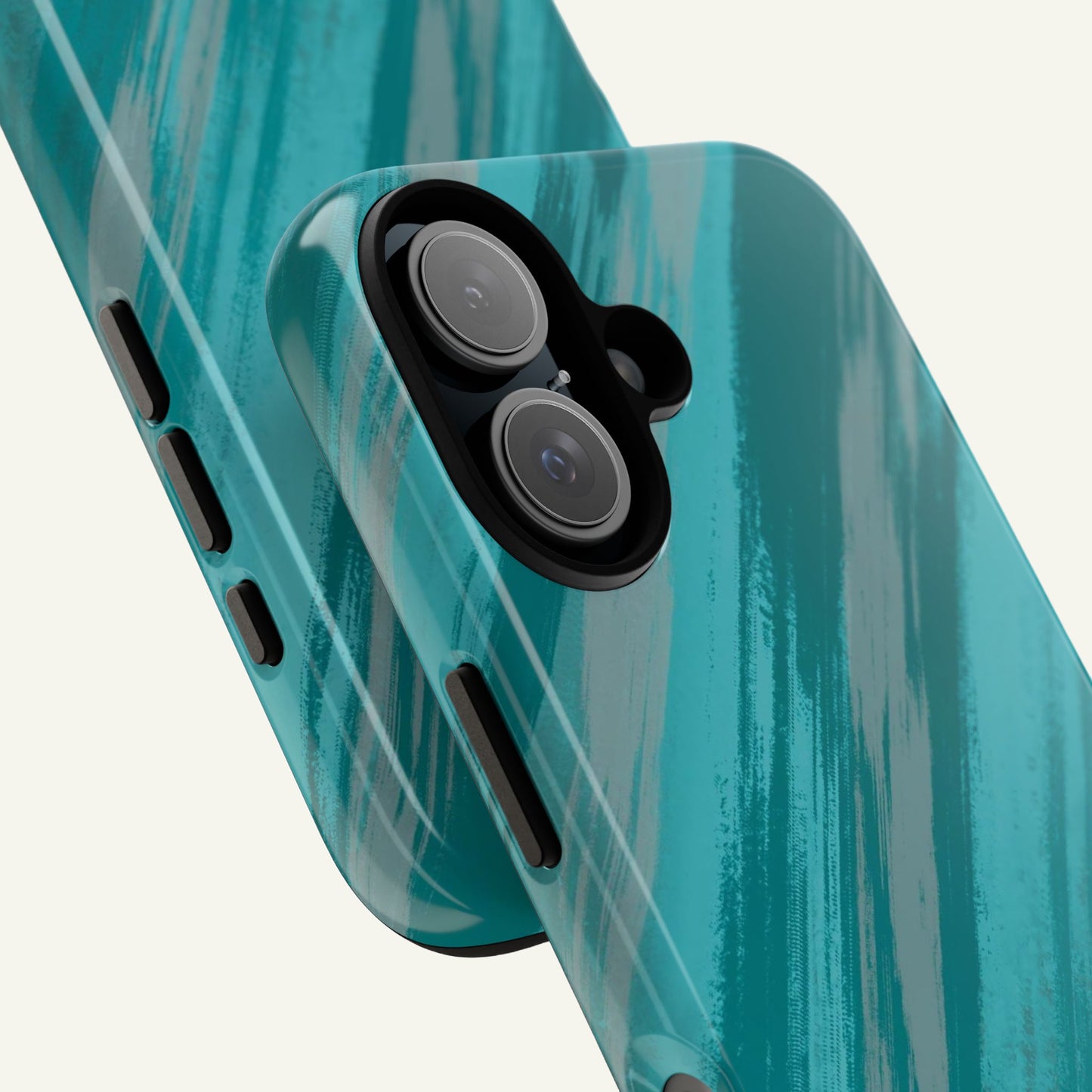 Striped Phone Case Aqua