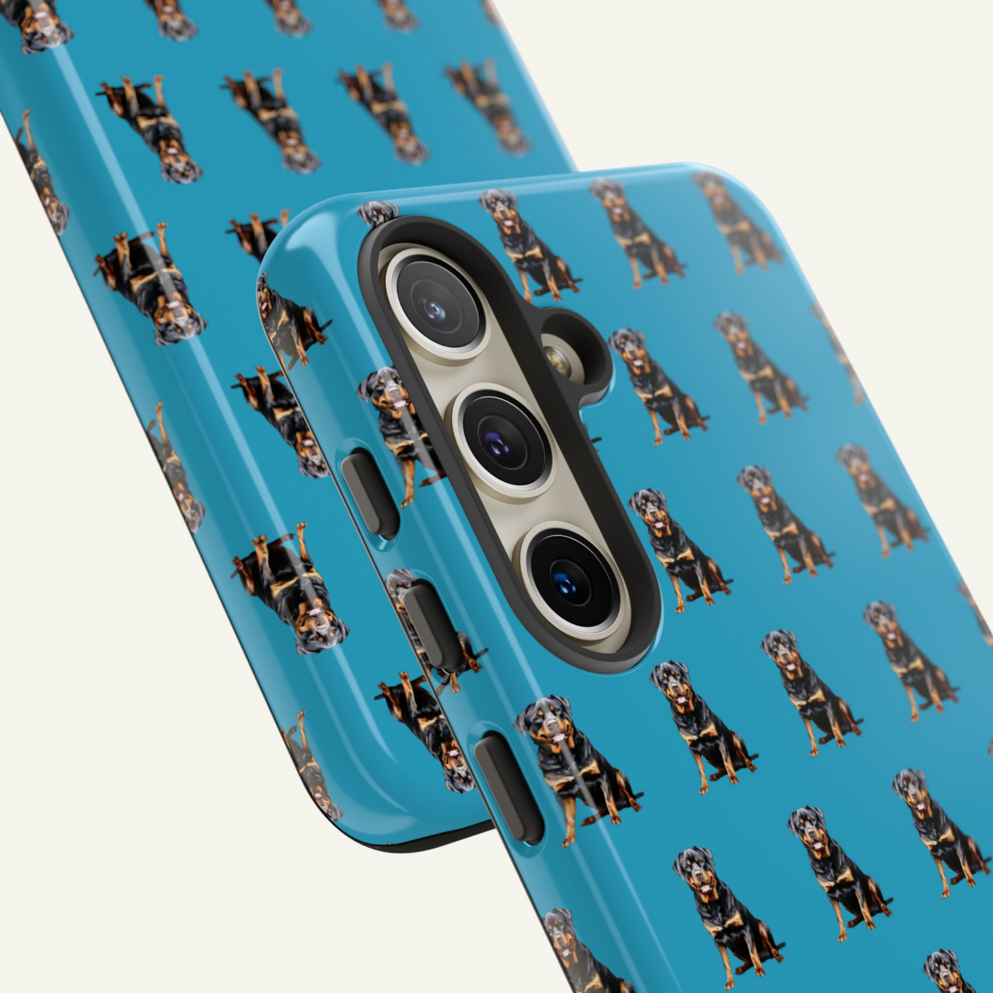 Rottweiler Phone Case Turquoise