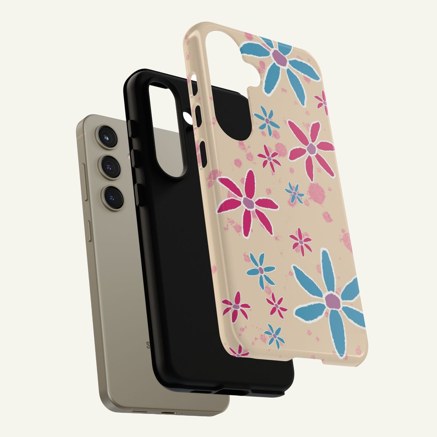 Flower Phone Case Cream