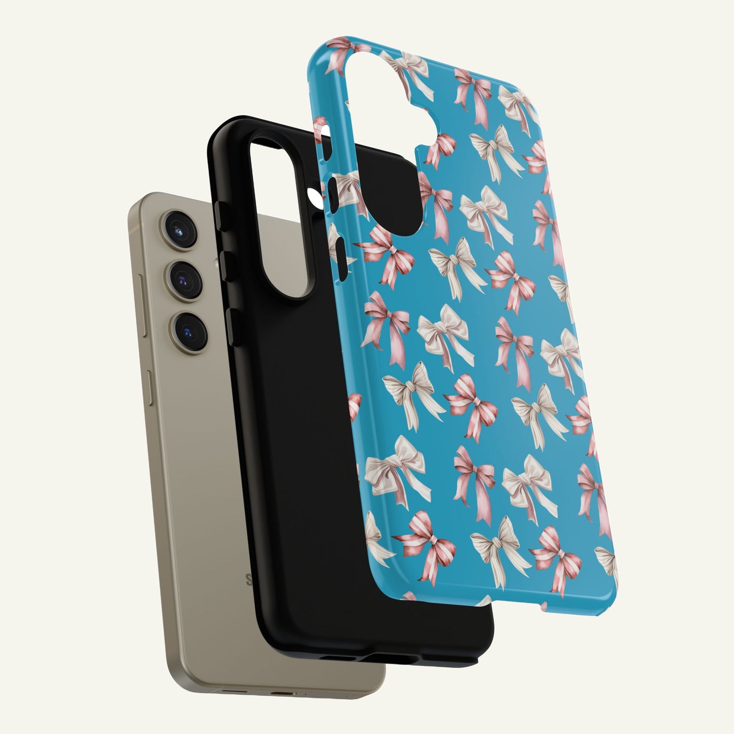 Bow Phone Case Turquoise