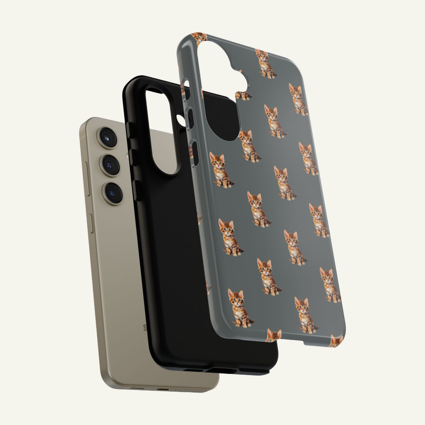 Cat Phone Case Gray