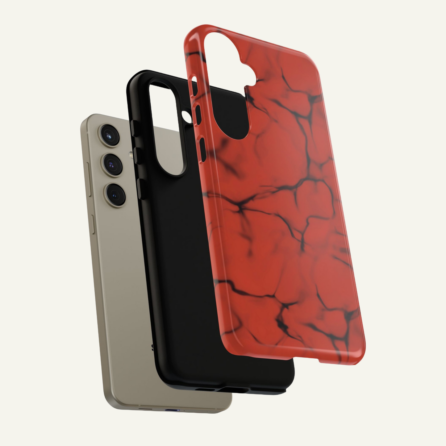 Marble Phone Case Red