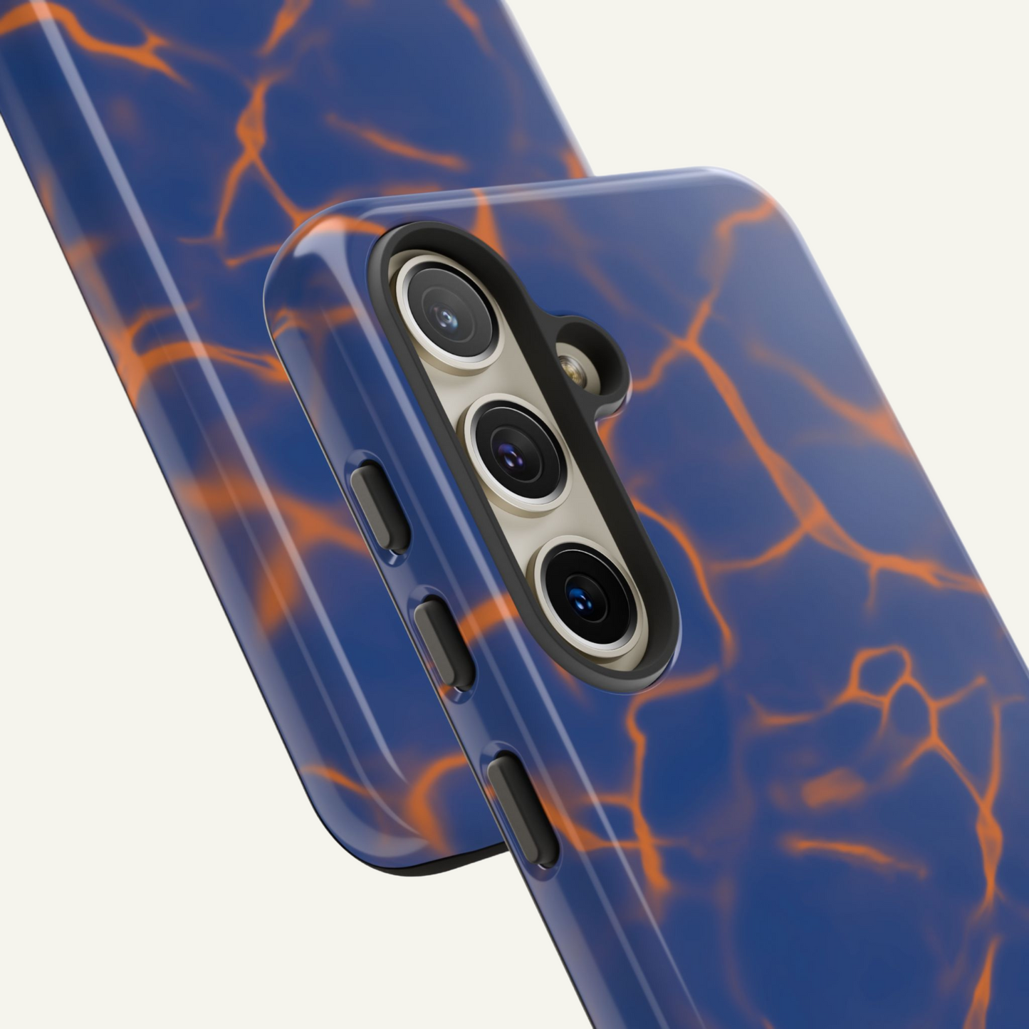 Marble Phone Case Blue Orange