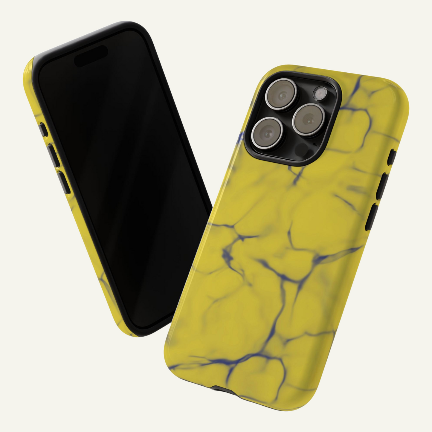 Marble Phone Case Yellow