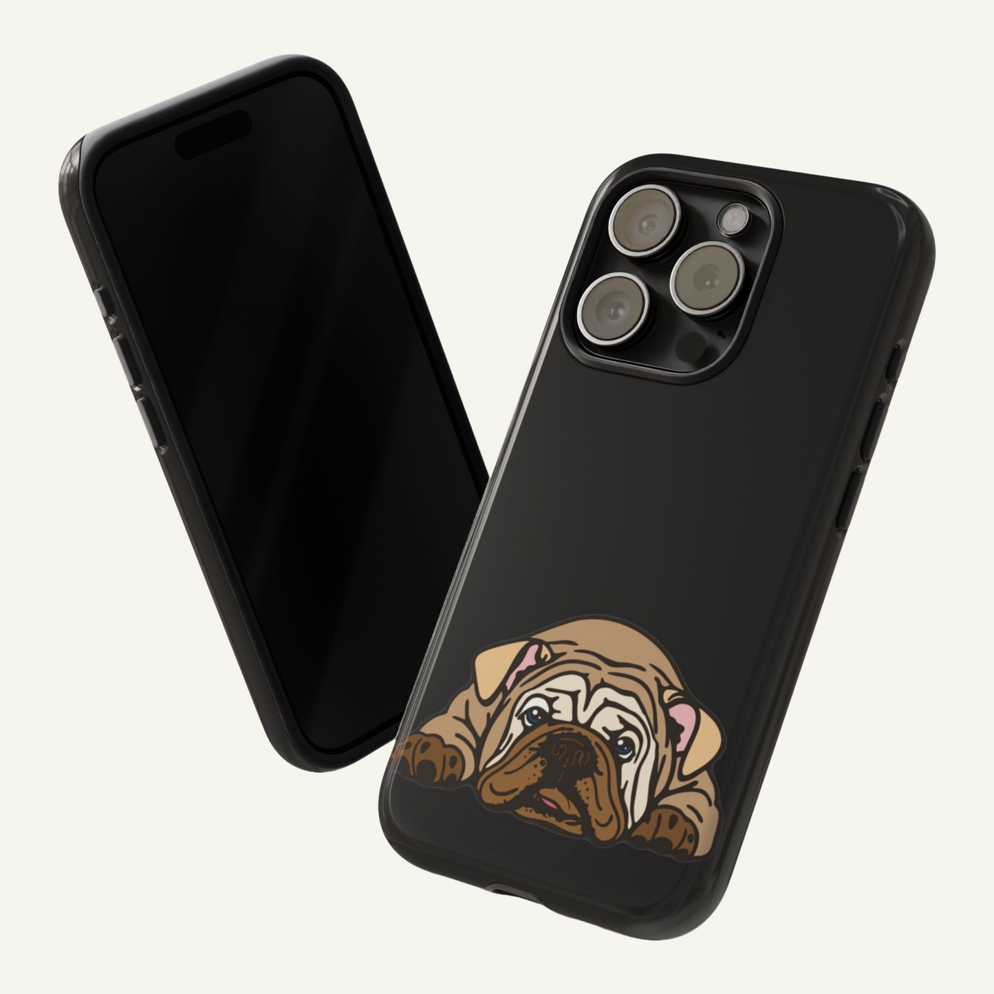 Bulldog Phone Case Black