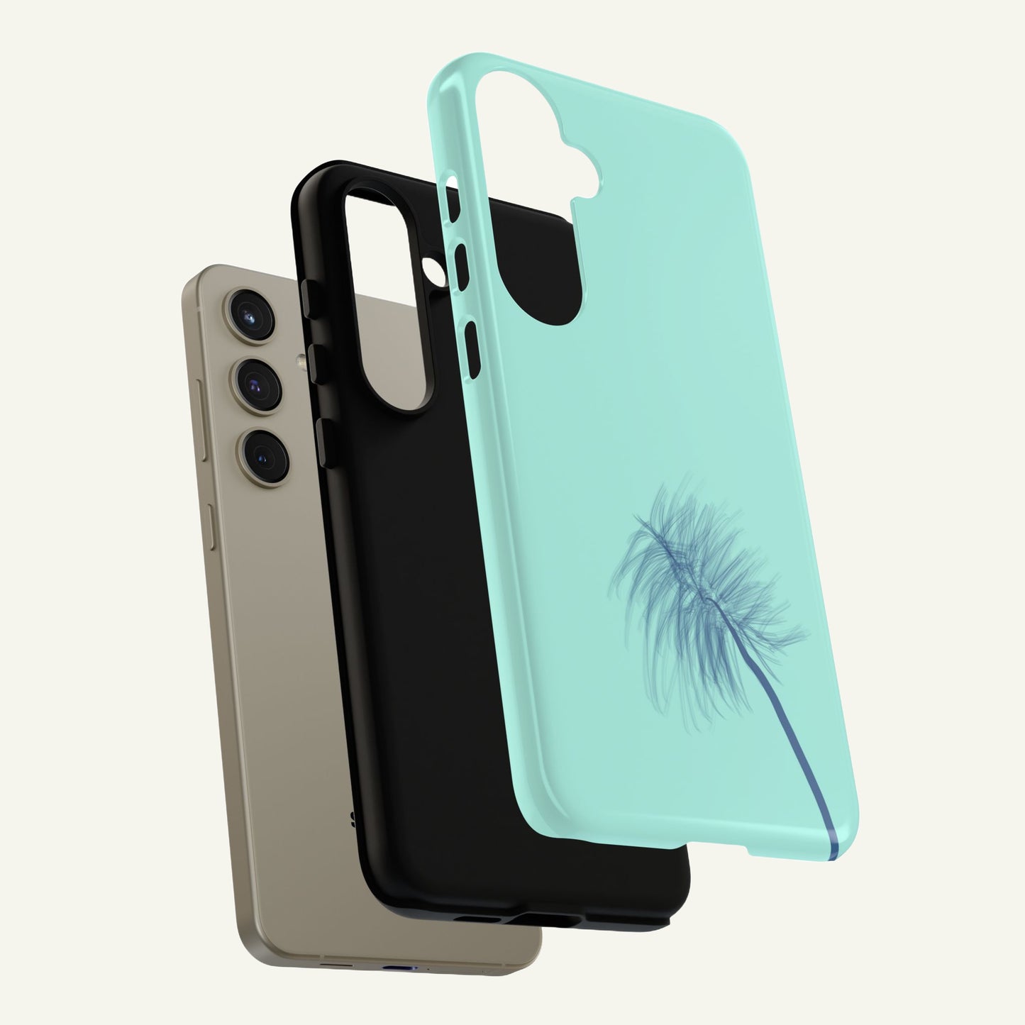 Dandelion Blowball Phone Case Aqua