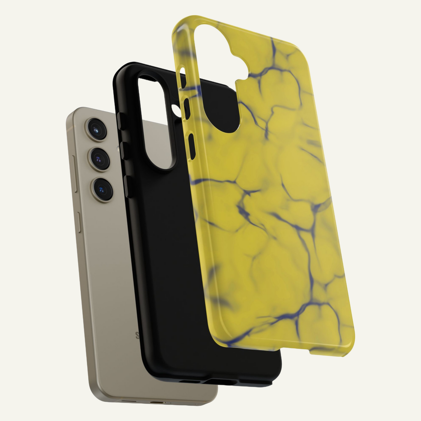 Marble Phone Case Yellow