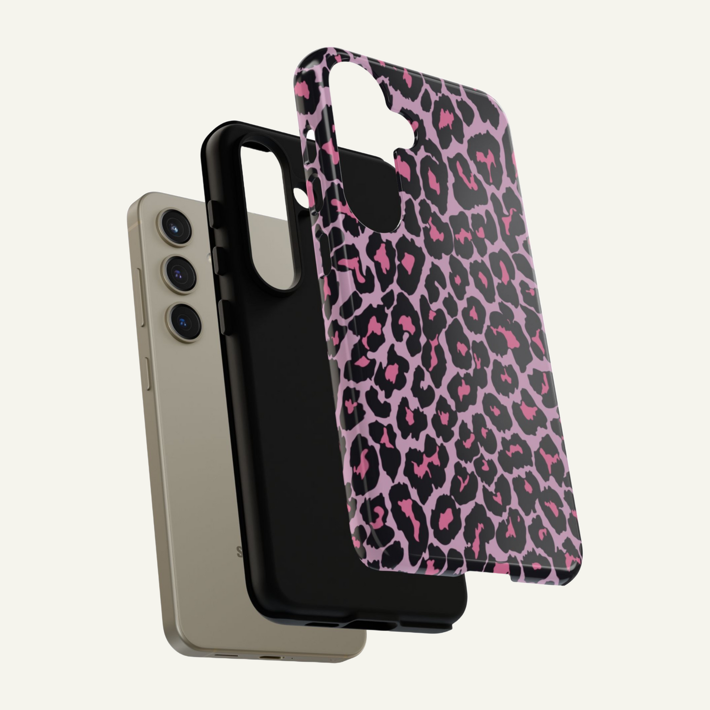 Leopard Print Phone Case Pink