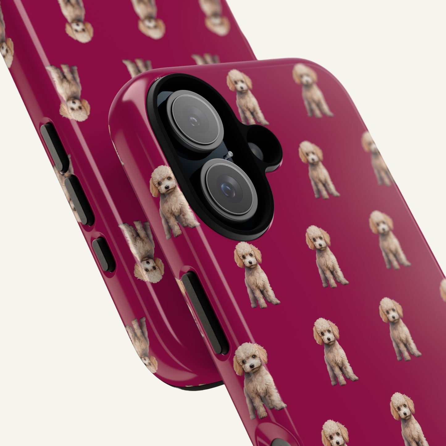 Poodle Phone Case Berry