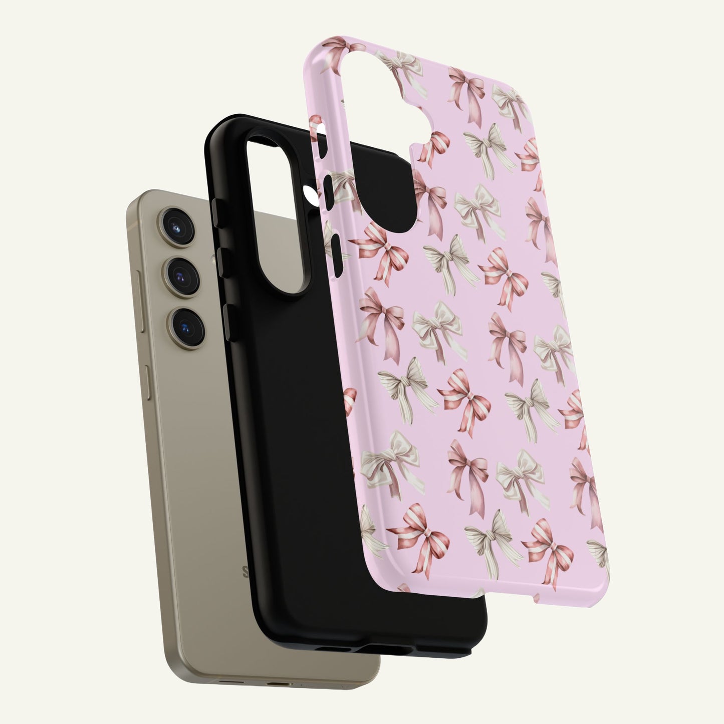 Bow Phone Case Pale Pink