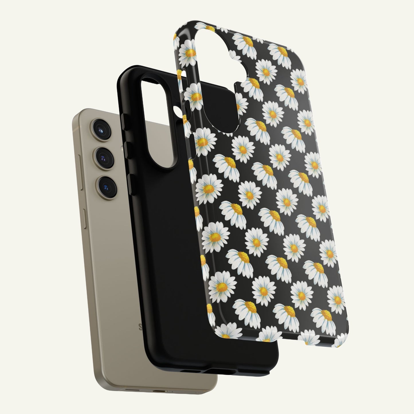 Daisy Phone Case Black