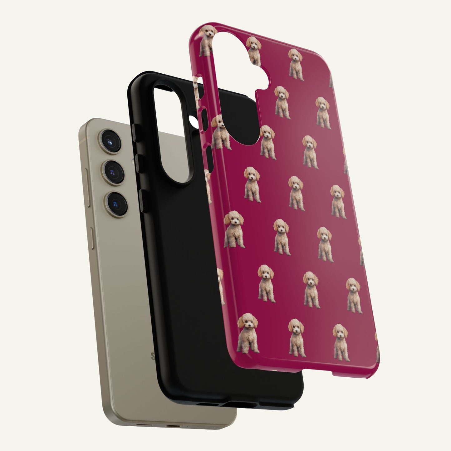 Poodle Phone Case Berry